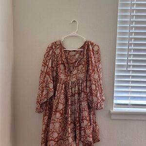 Daughters of India Kyra Mini dress Caramel